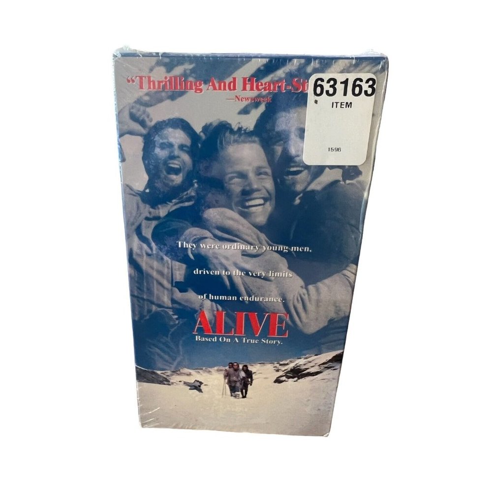 Alive Based On A True Story VHS New Sealed Rated R Touchstone Pictures